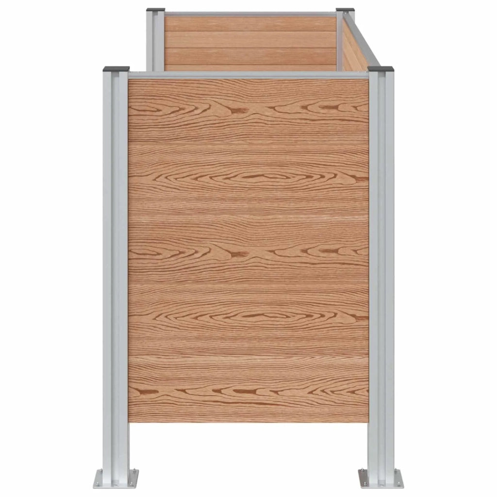 Recinzione Contenitore per Rifiuti Marrone 161 x 85 x 115 cm 3429264