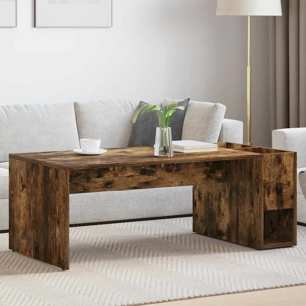 Tavolino da salotto Rovere fumé 101,5 x 50 x 37 cm 891196