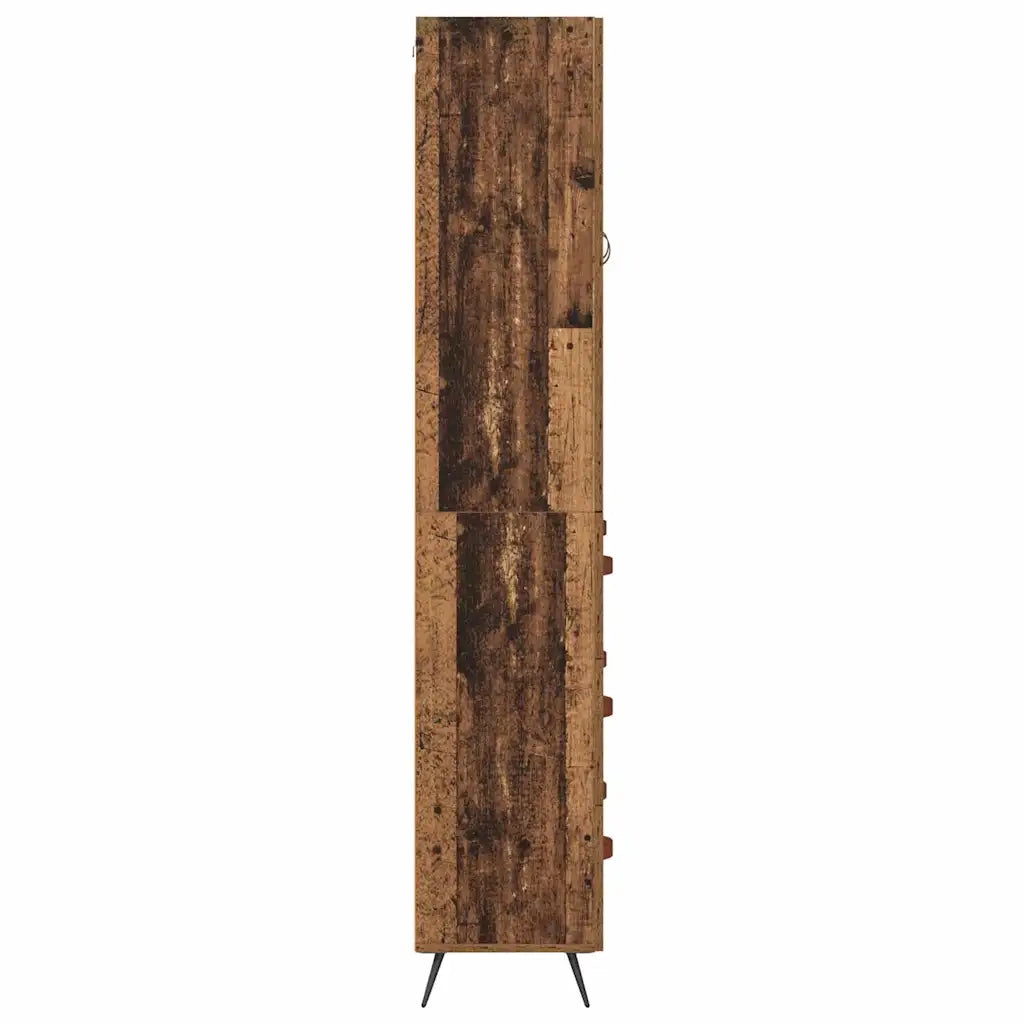 Credenza | Madia | Buffet da pranzo | Armadio da pranzo Legno vecchio 69,5 x 34 x 180 cm Legno multistrato