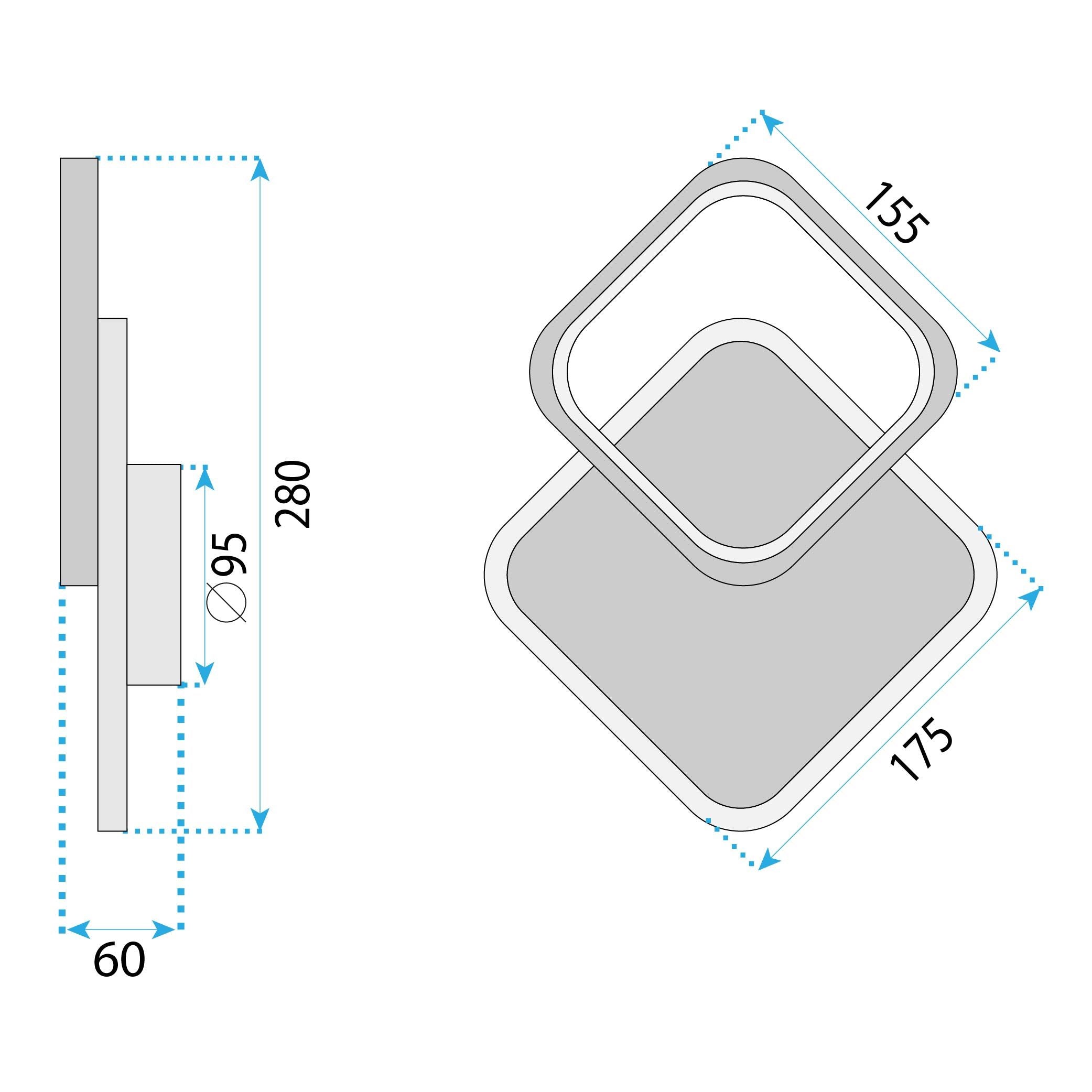 Applique Da Parete Led Lhj080-w White