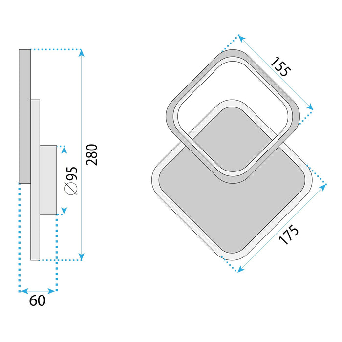 Applique Da Parete Led Lhj080-w White