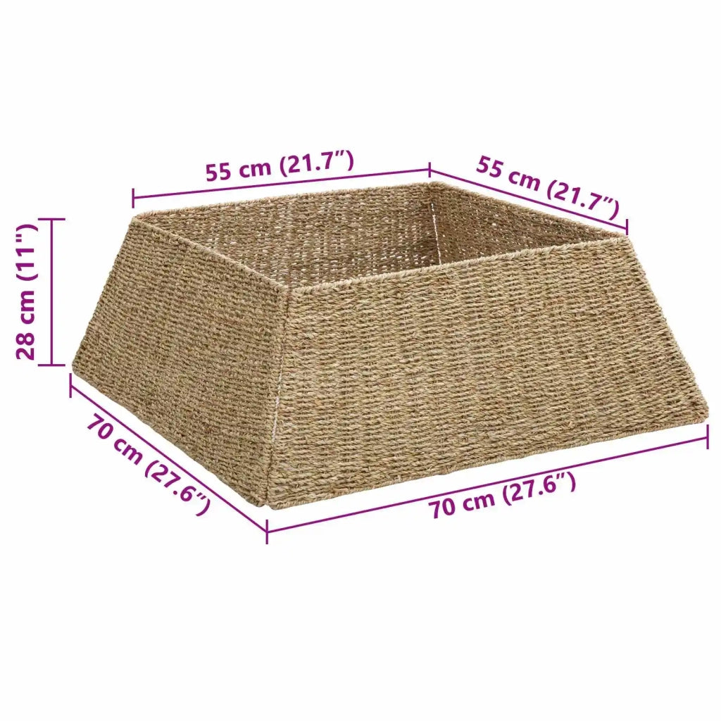 Collare per Albero di Natale Marrone 70 x 70 x 28 cm seagrass 42020183