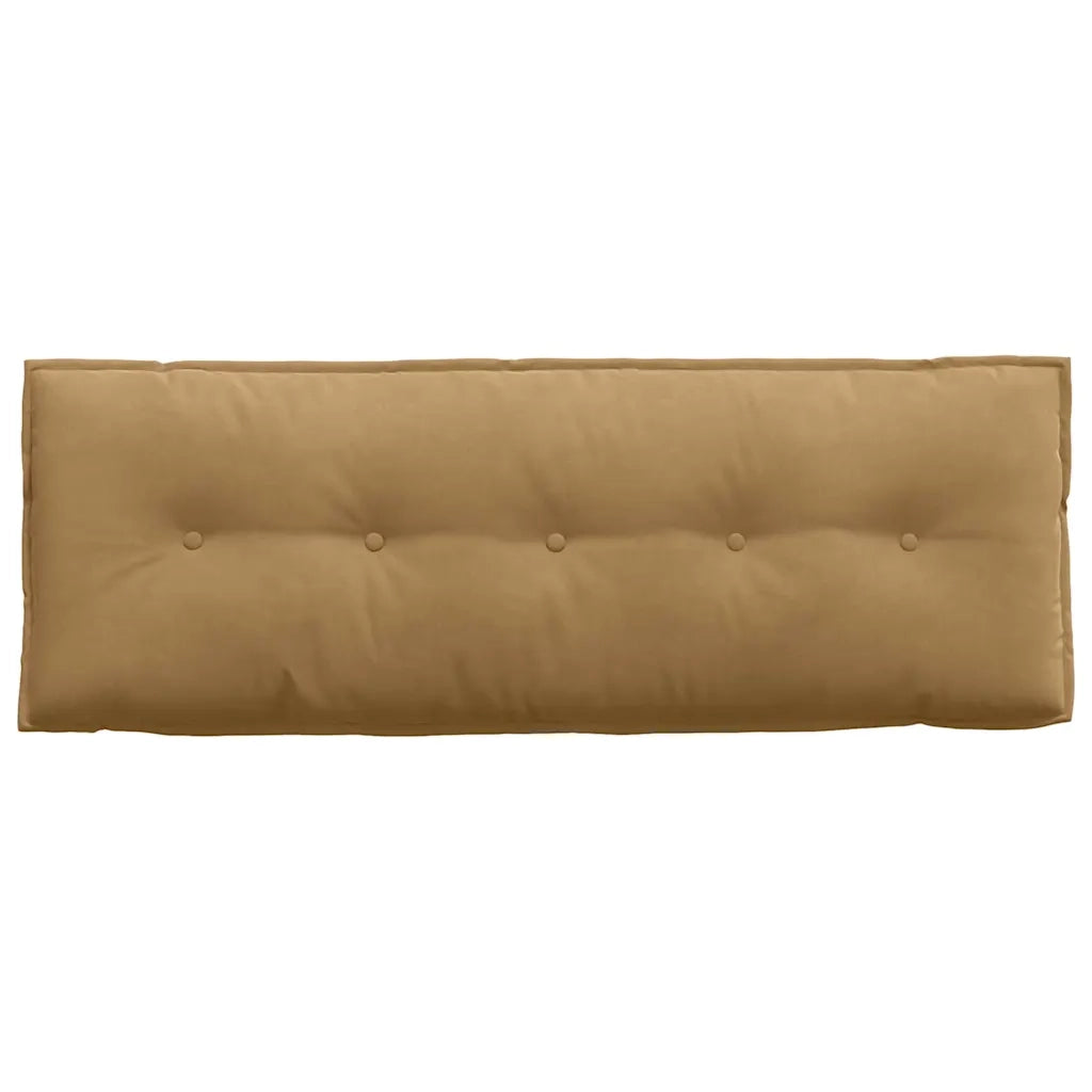 Cuscino per Schiena | Cuscino dorsale Marrone 140 x 50 cm Tessuto in Cords
