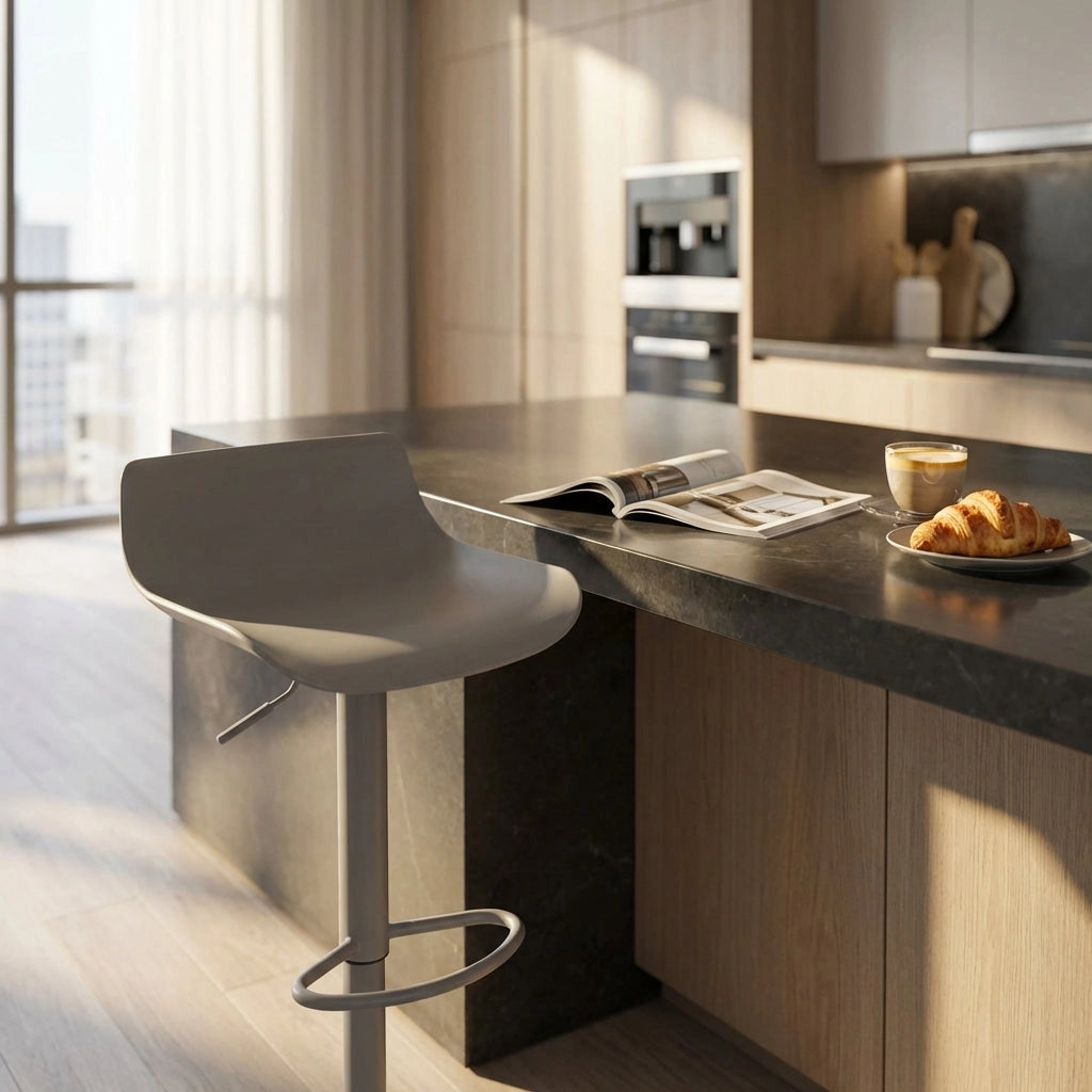 Sgabello alto per Cucina in Plastica cm 43x44x96 - TOLLY