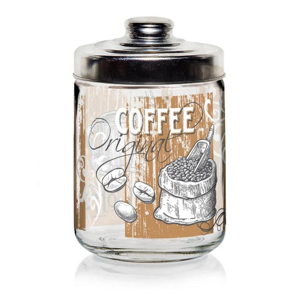 Barattolo da Cucina in Vetro con Tappo in Alluminio Original Caffè