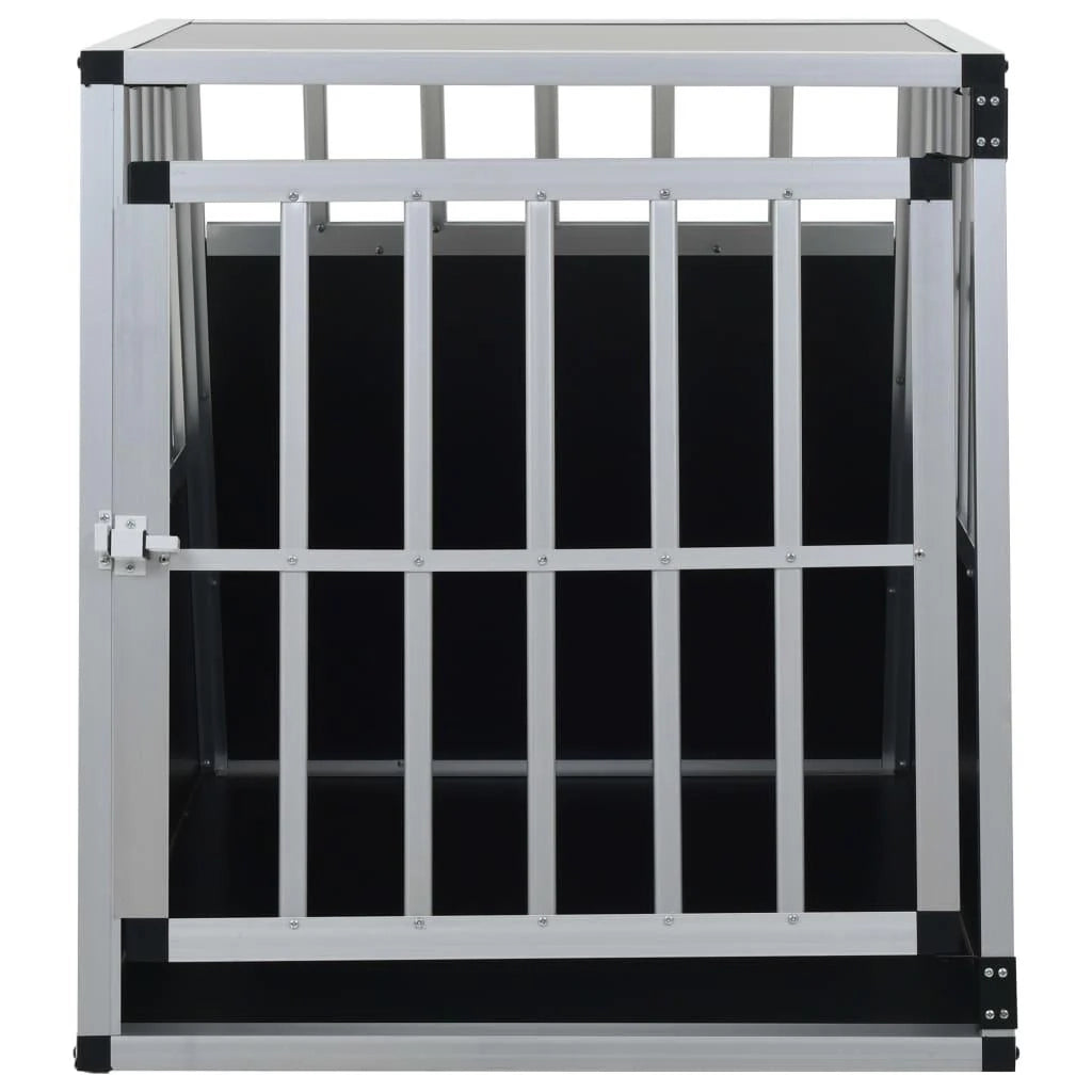 Trasportino per cani con porta 65 x 91 x 69,5 cm nero 02_0000062