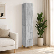 Set di armadi 2 pcs Sonoma grigio 33 x 34,5 x 90 cm 3416571