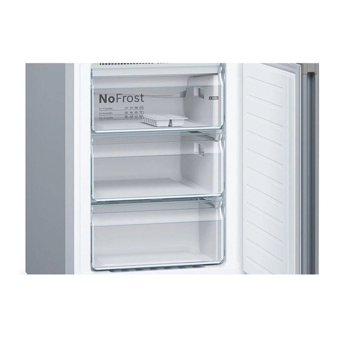 Bosch Serie 4 KGN392LDC frigorifero con congelatore Libera installazione 368 L D Acciaio inox