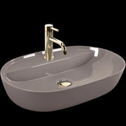 Lavabo Da Appoggio Rea Aura 61 Beige Shiny