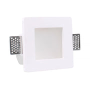 PORTAFARETTO GU10 QUADRATO IN GESSO BIANCO DA INCASSO - ELEGANZA E FUNZIONALITA' PER CONTROSOFFITTI
