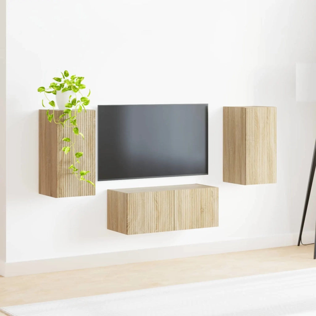 Set mobile TV 6 pcs Rovere Sonoma Legno multistrato 3409062