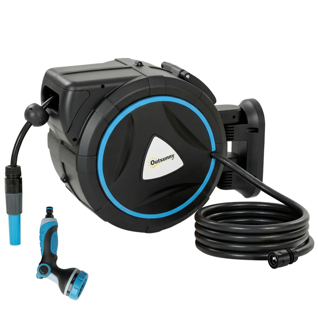 Avvolgimento Automatico Parete Irrigazione 23+2m ¨C Zephmum ¨C Blu 55x31x50cm