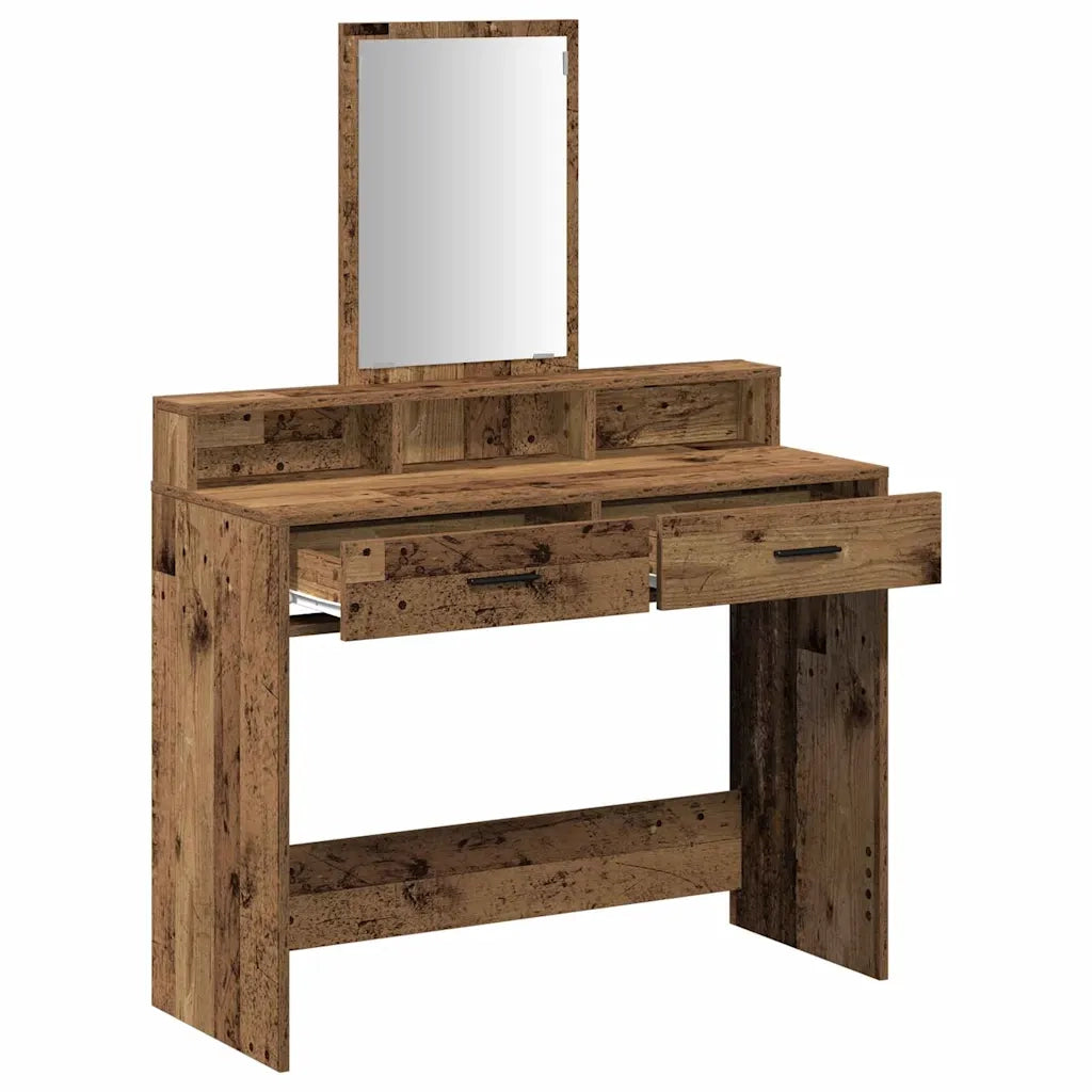 Tavolo da Trucco con cassetto Legno vecchio 100 x 41 x 140 cm 865152