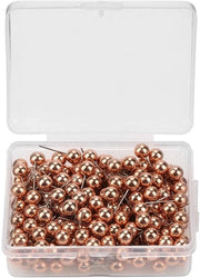 Punaises Decorative 200 pezzi - Puntine da disegno - Spille per tappeto - Puntiera con gomma - Leggero - Materiale di alta qualità Kunststof/Roestvrij Staal - Puntine da disegno