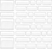Sistema di archiviazione per ante scorrevoli con 4 misure, organizzatore di trucco, plastica trasparente, organizzatore per tavolo di trucco, utilizzabile per trucco, cucina, bagno, ufficio