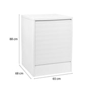 MOBILE COPRILAVATRICE SINGOLO CON APERTURA A SERRANDA DIMENSIONE 65X68X88H CM COLORE BIANCO