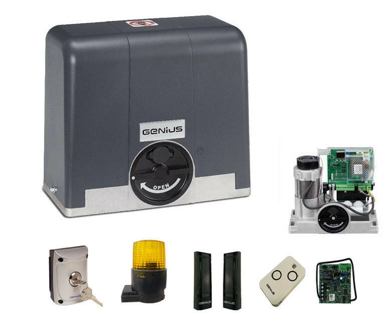 KIT GENIUS FAAC MILORD BLIZZARD CANCELLO SCORREVOLE AUTOMAZIONE 104001 230V