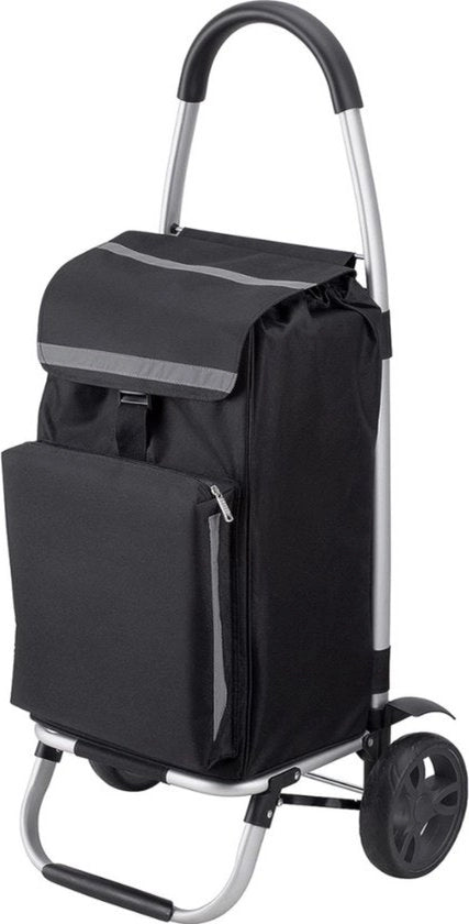 Carrello di negozio - 54L - Contenitore refrigerato - Grandi ruote - Ripiegabile