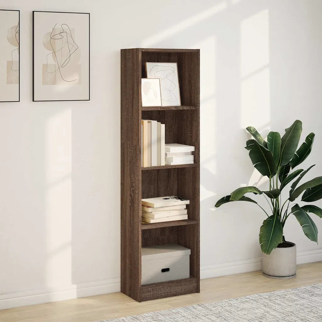 Libreria Rovere Marrone 40x24x143 cm in Legno Multistrato 857789