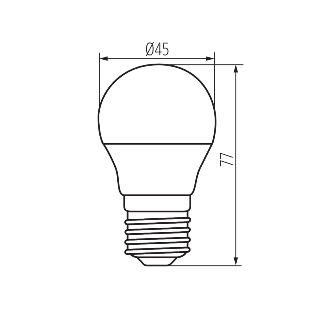 Lampadina LED Globo Opale E27 6,5W 4000K Kanlux BILO