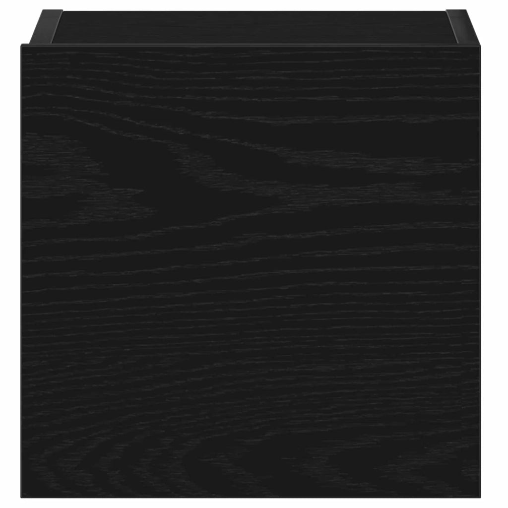 Set mobile TV 4 pcs Rovere Nero 130,5 x 30 x 140 cm 3333052
