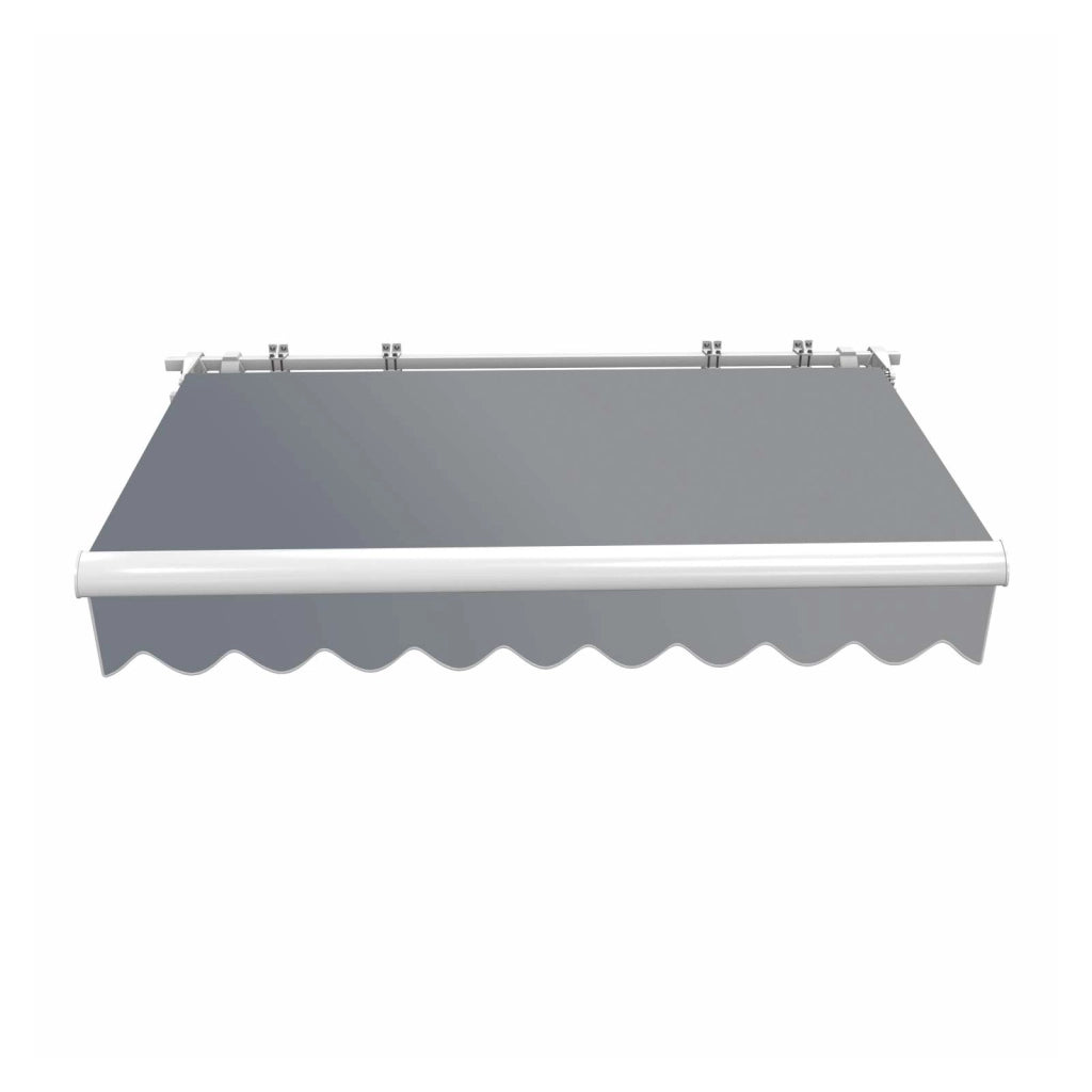 Toboli Tenda da sole con bracci a snodo e protezione UV 3,5x3 m Antracite Montaggio a parete Balcone