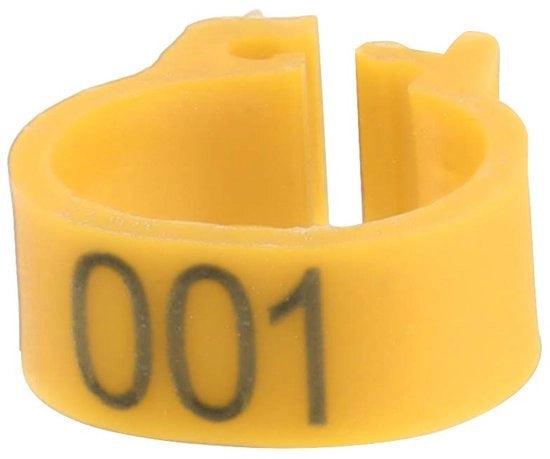 Raccordi per polla 100 pezzi - Raccordi in plastica per polla - Diametro interno 8 mm - Adatto per uccelli da cortile - Collari per uccelli - Leggero