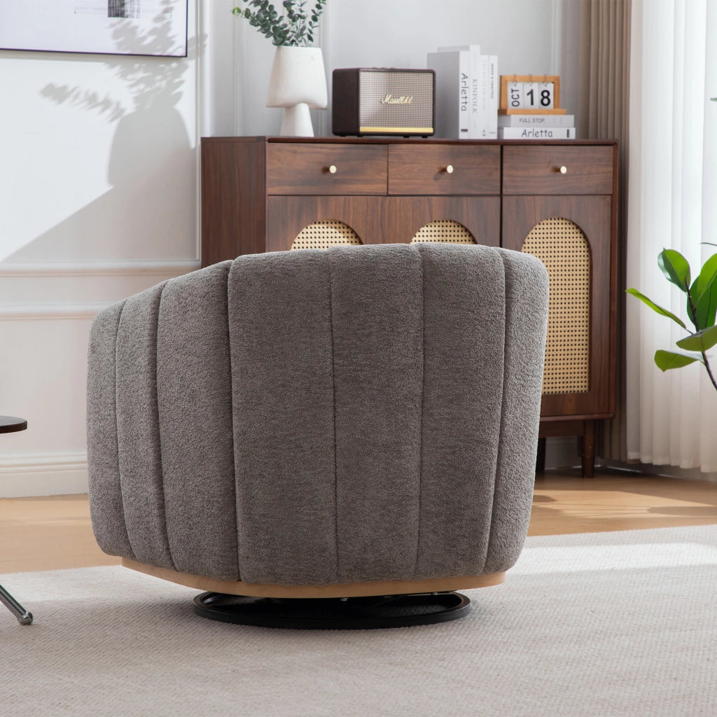 Pouf Chenille moderno - Zephmum- Rotazione 360¡ã decorazione con nappe
