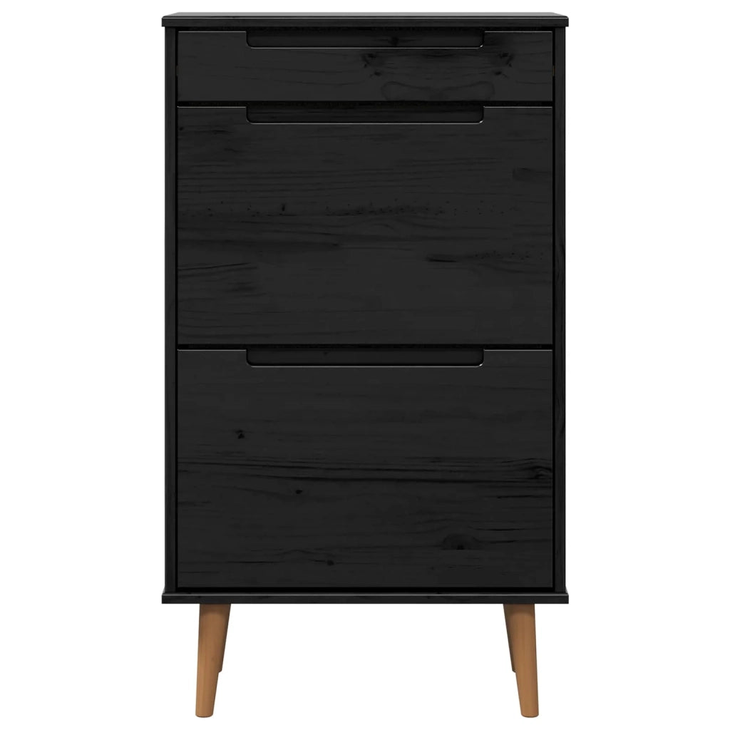 Mobile per scarpe MOLDE 59,5 x 35 x 103 cm Nero 42020941