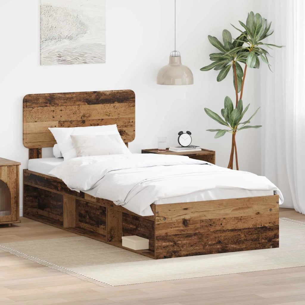 Struttura del letto Legno vecchio 90 x 190 cm Pino massello 3412139