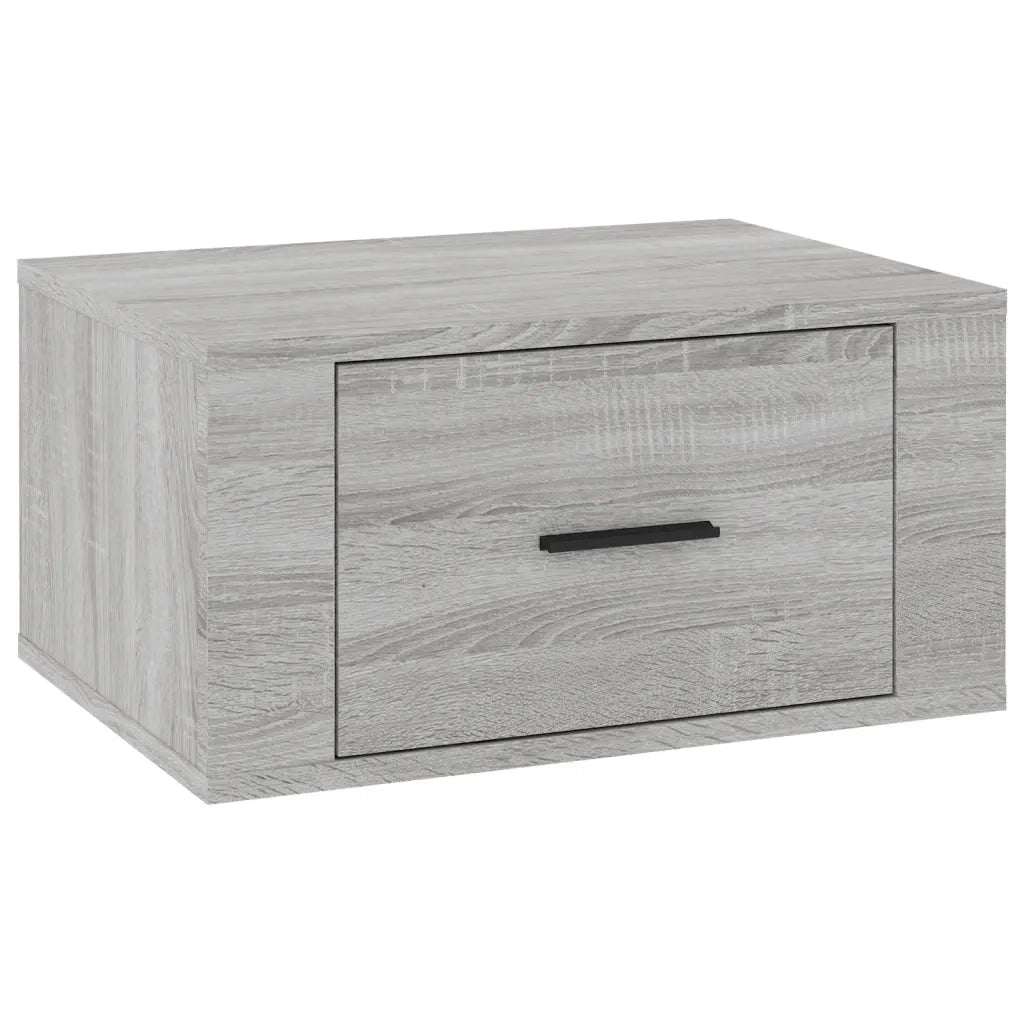 Comodini a Muro 2 pz-Set di 2 Tavolino da notte Grigio Sonoma 50x36x25 cm