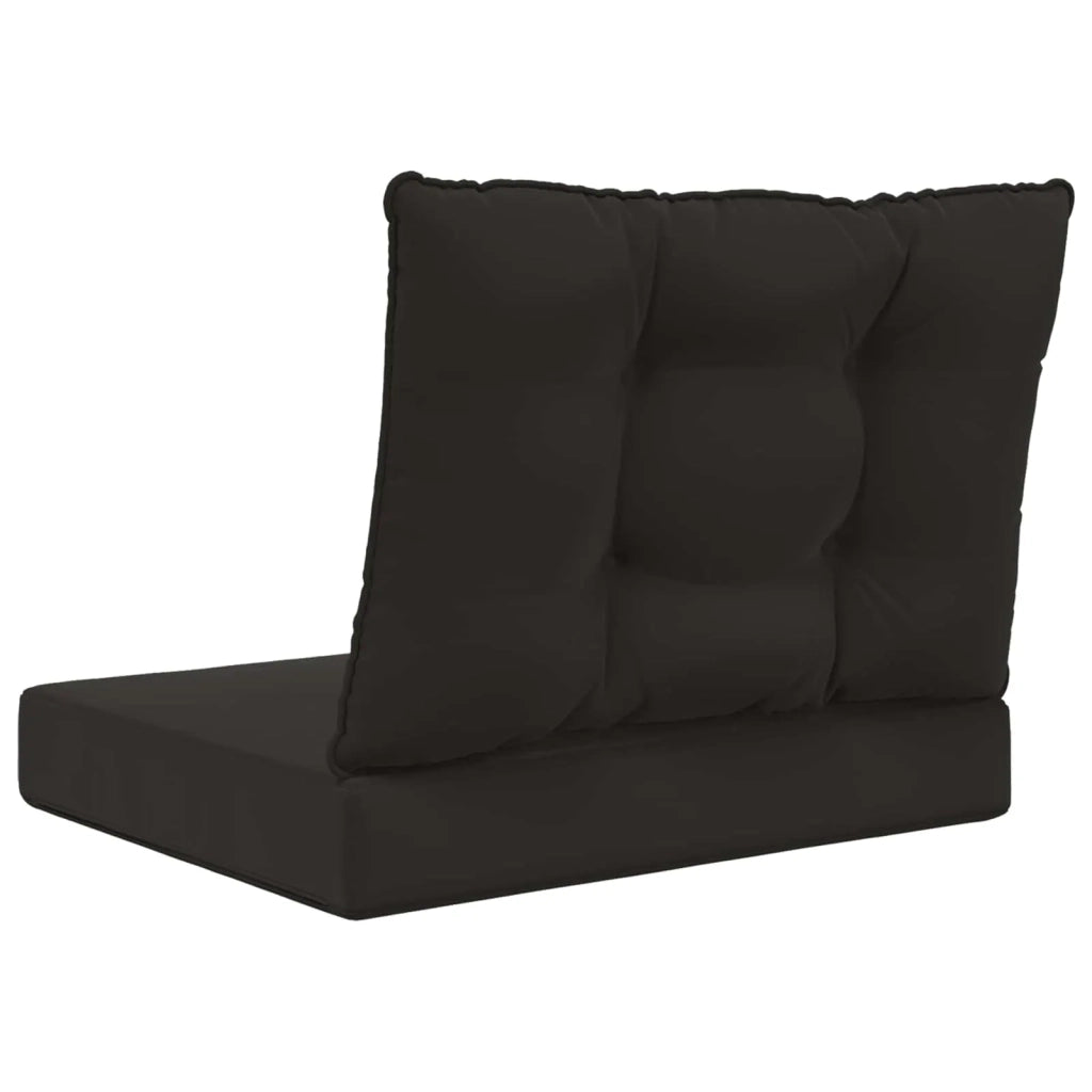 Cuscino per divano da esterno 2 pcs Nero Poliestere