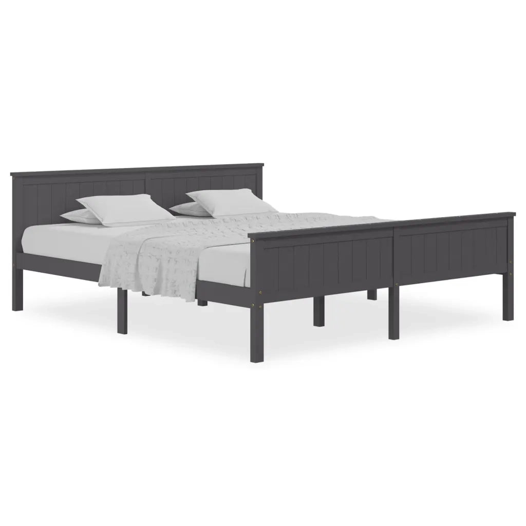 Giroletto Grigio in Legno Massello di Pino 200x200 cm 322208