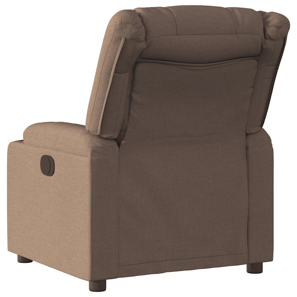 Poltrona Reclinabile in Tessuto Marrone 4019923