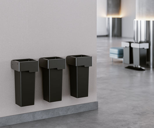 Pattumiera a Muro Contenitore da 73 L 41,5x41,5x73 cm Grigio Antracite