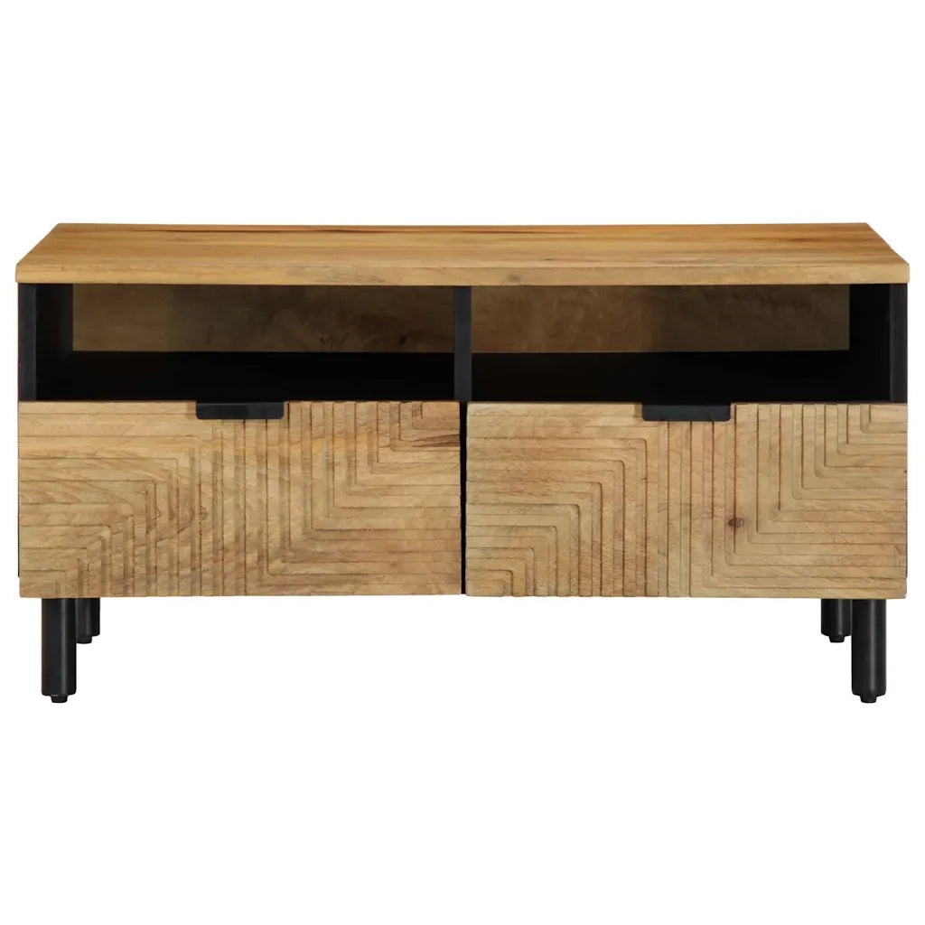vidaXL Tavolino da Salotto Marrone 80x54x40 cm Legno Massello di Mango