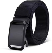 Due cinture in tela di canapa con chiusura automatica, cinturoni da giacca da uomo in tessuto resistente e casual, adatto per outdoor e allenamento.