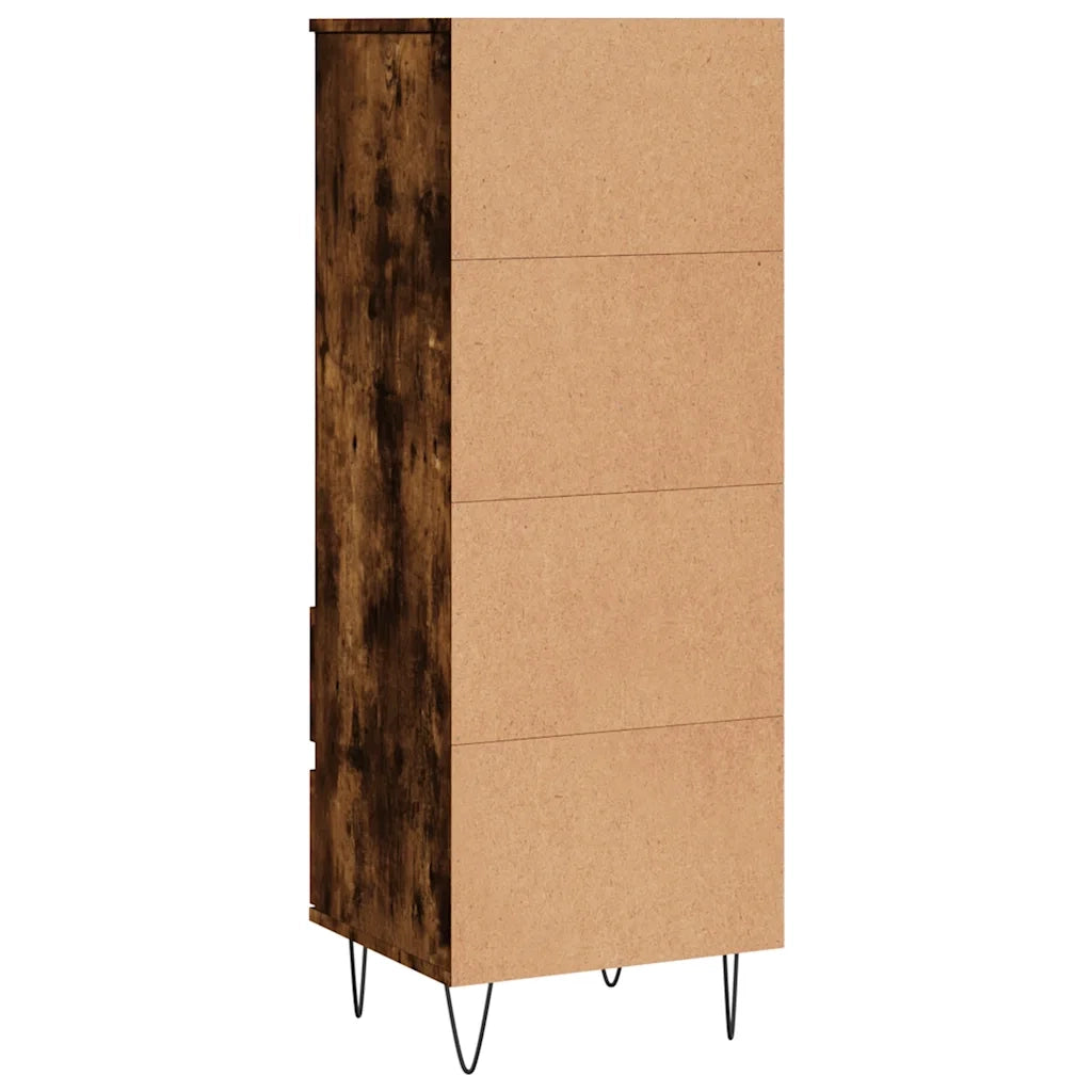 Credenza-Buffet-Armadio da cucina Rovere Fumo 40x36x110 cm in Legno Multistrato 516744