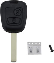 Kit di riparazione per supporto chiavi - Compatibile con modelli Citroen - Incluso accessorio a distanza - Nero - Chiave a 2 tasti