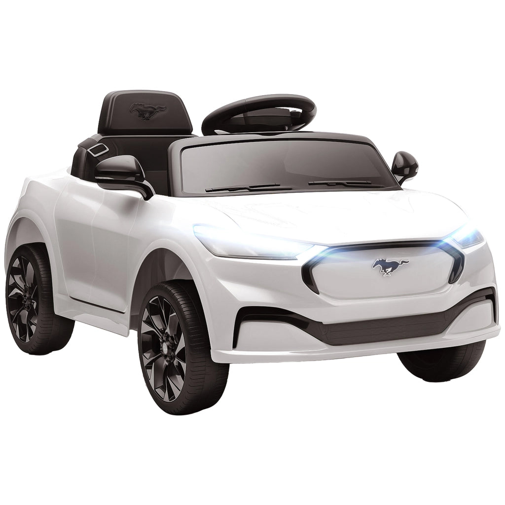 Auto elettrica per bambini Ford Mustang Mach-E ¨C zephmum ¨C 92x55x44cm bianco