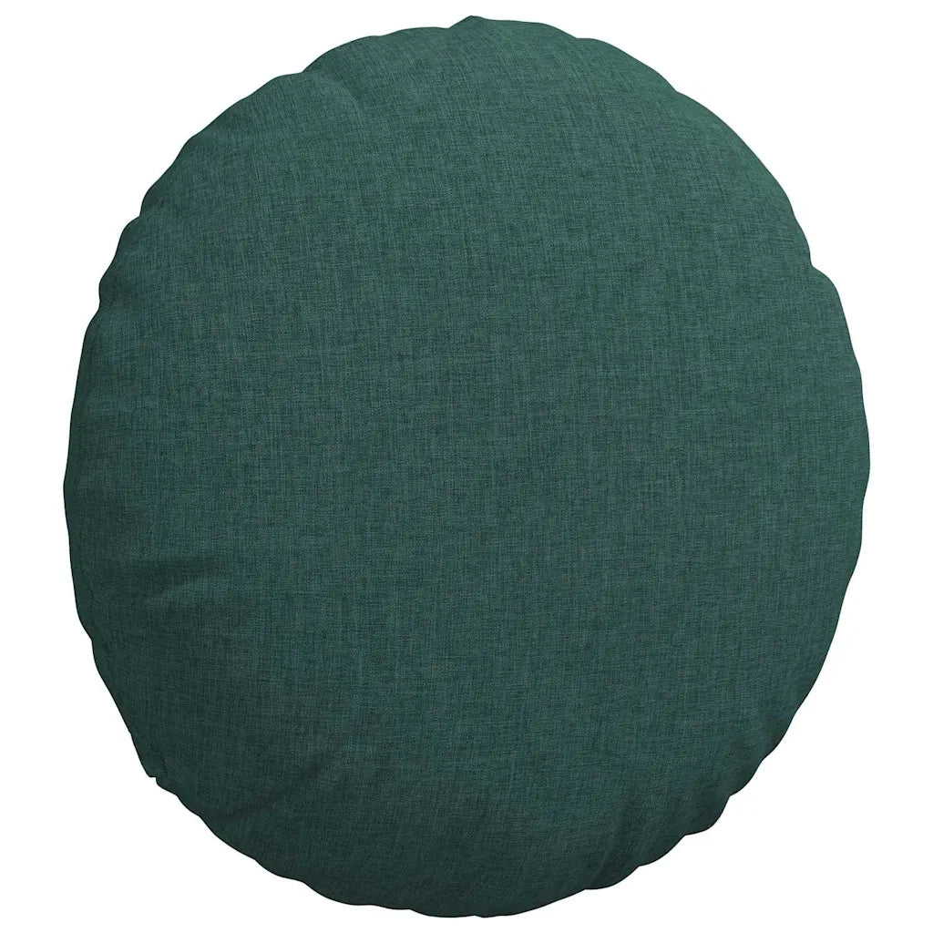 Cuscini per Seduta 2 pcs Verde Scuro Ø40 x 13 cm Tessuto