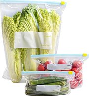 Sacchetti riutilizzabili per congelati 30 pezzi in diverse misure per verdure e latte - compresi sacchetti per alimenti, sacchetti di conservazione e sacchetti per panini