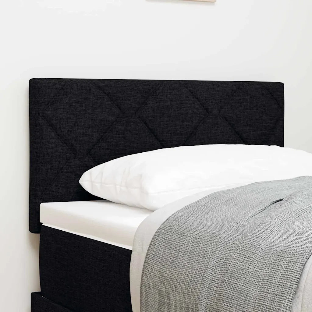 Testiera-Testata-Testiera Decorativa Nero 80 cm Pelle Sintetica 422834