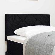 Testiera-Testata-Testiera Decorativa Nero 80 cm Pelle Sintetica 422834
