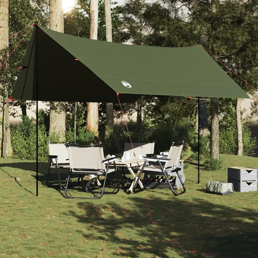 Telone da Campeggio Verde Oliva 438x376x212 cm Impermeabile 4009606