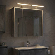 Mobiletto per specchio da bagno Grigio cemento