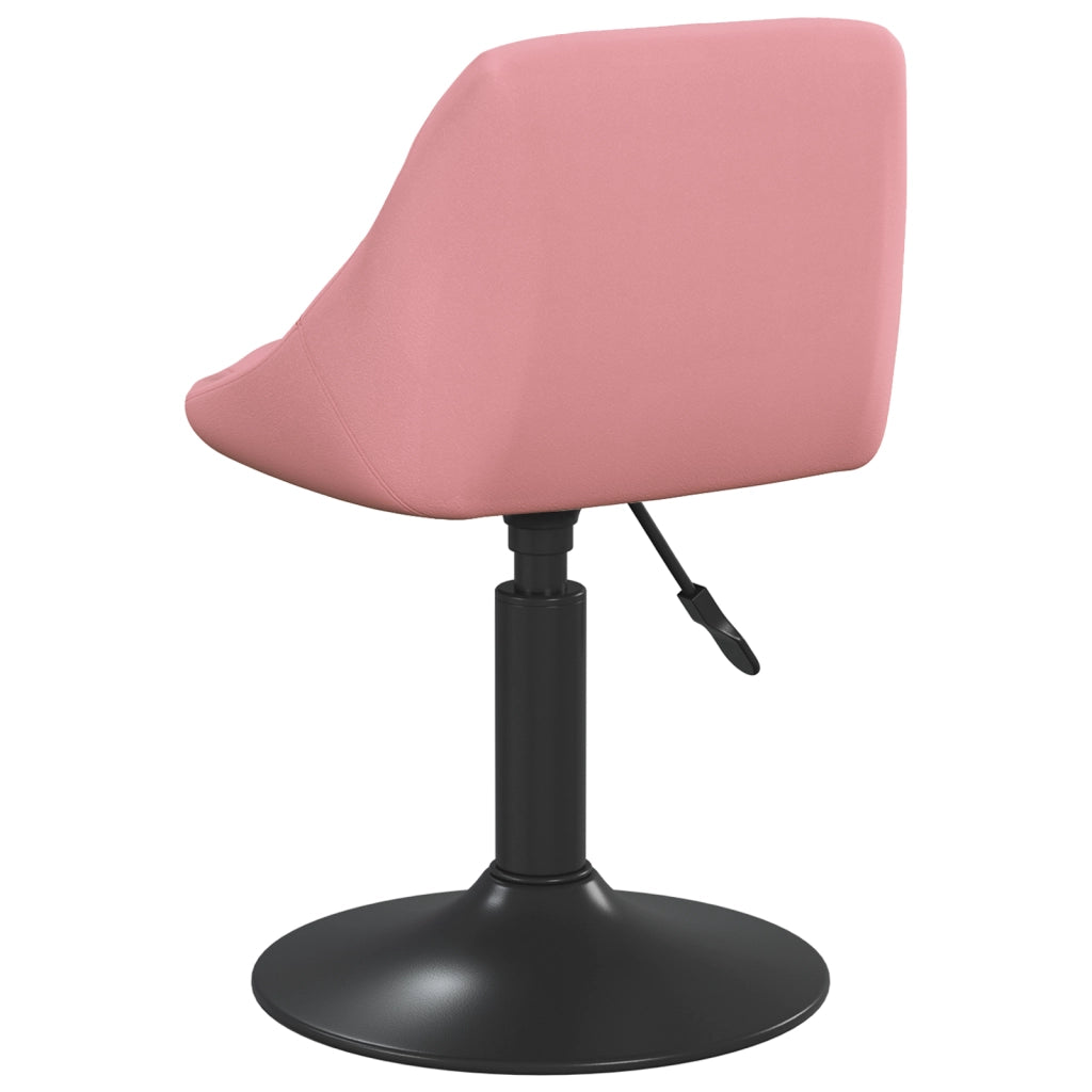 Sgabello Bar Rosa 46x44x(62,5-77,5) cm Velluto