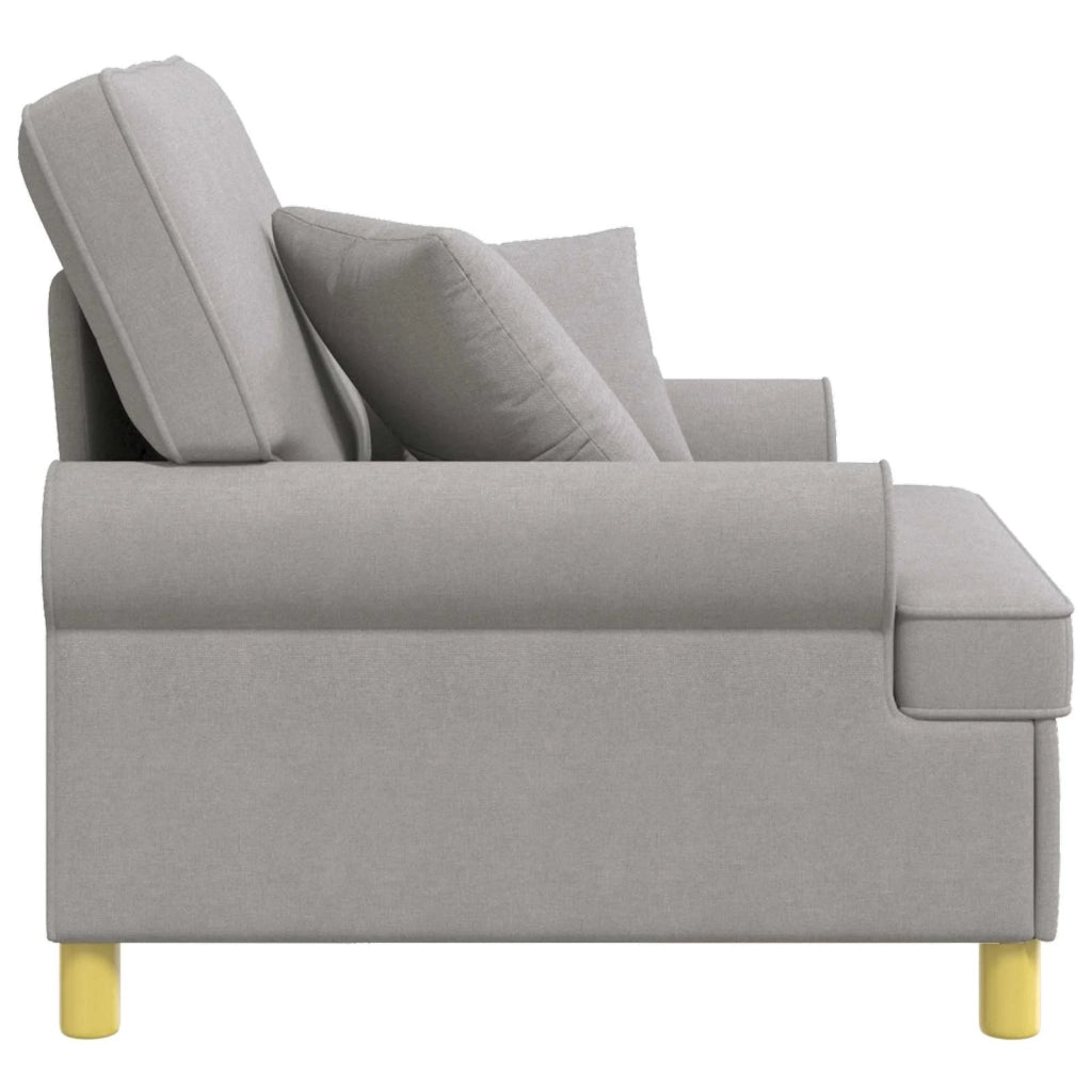 Poltrona XL con Cuscini Grigio Nuvola Tessuto 42043496