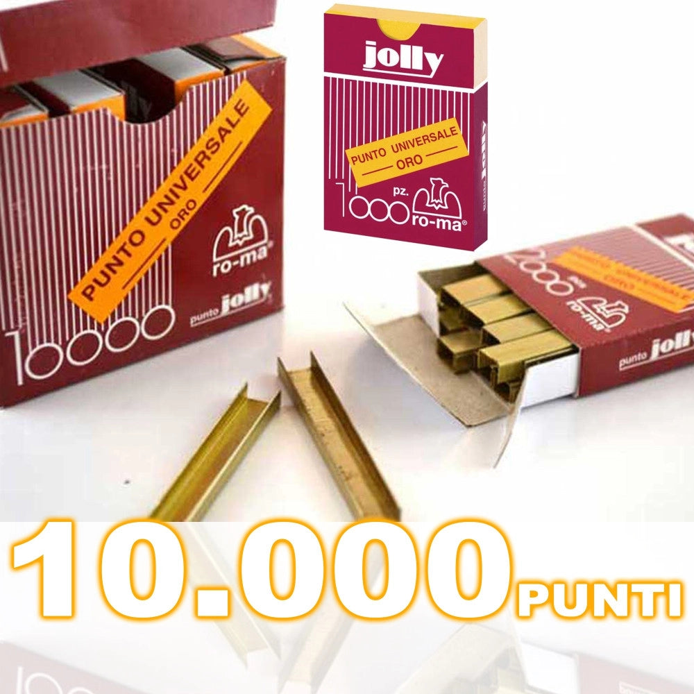 Trade Shop - Maestri Punti Spille Punte Per Spillatrice Ufficio Casa Jolly Oro Pz. 10.000 -