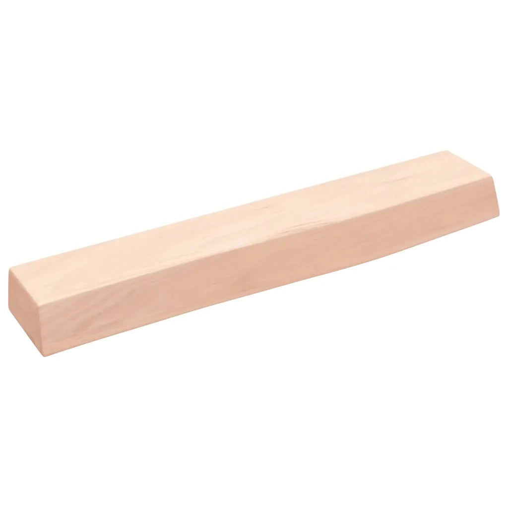 Ripiano a Parete 60x10x6 cm Legno Massello Rovere Non Trattato